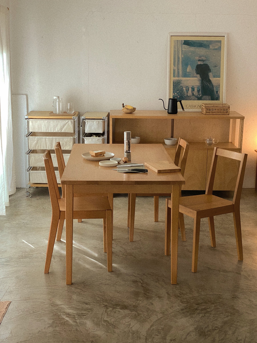 Muji Seater Solid Oak Dining Table1