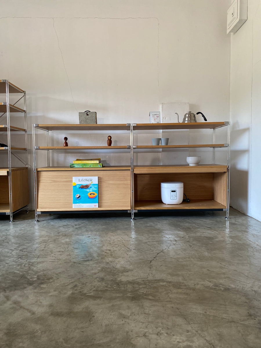 muji wide unit shelf set with flap doors (small) – Burt Select Shop