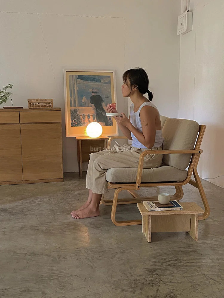 Muji Oak Living Dining Chairs Set of