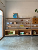 muji wide unit shelf set with flap doors (medium)