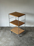 Muji 3- Tier Stainless Unit Shelf Set w/ Wheels