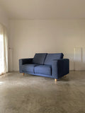 muji urethane pocket coil sofa (soft denim)