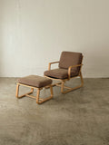 Muji Oak Living Dining Chair Set w/ Ottoman