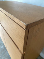 muji oak wooden cabinet with legs