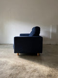 Muji 2.5 Seater High Back Feather Pocket Coil Sofa (Denim)