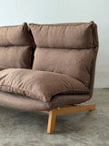 Muji 2 Seater High back Reclining Chair (Light Brown)