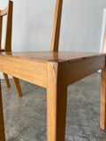 muji oak dining chairs set of 2