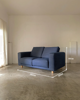 muji urethane pocket coil sofa (soft denim)