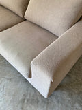 muji two seater feather pocket coil sofa