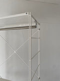 muji wardrobe unit shelf set (white)
