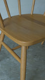 Muji Oak Rounded Leg Chair with Arms Set of 2