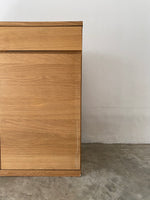 muji oak wooden cabinet