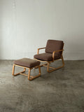 Muji Oak Living Dining Chair Set w/ Ottoman