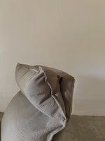 muji single high back reclining sofa (gray)