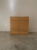 muji oak wooden cabinet