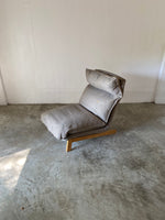 muji single high back reclining sofa (gray)