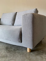 Muji 2 Seater Feather Pocket Coil Sofa (Gray)