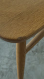 Muji Oak Rounded Leg Chair with Arms Set of 2