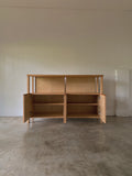 oak veneer console / sideboard cabinet