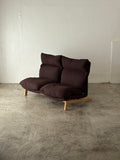 Muji 2 Seater High Back Reclining Chair w/ Ottoman