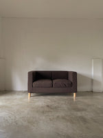 muji box sofa (dark brown)