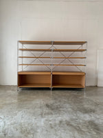 muji wide unit shelf set with flap doors (medium)