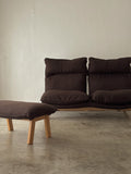 Muji 2 Seater High Back Reclining Chair w/ Ottoman