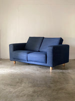 muji urethane pocket coil sofa (soft denim)