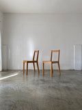 muji oak dining chairs set of 2