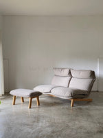 Muji 2 Seater High Back Reclining Chair w/ Ottoman