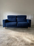 Muji 2.5 Seater High Back Feather Pocket Coil Sofa (Denim)