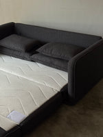 Koala Cushy 3 Seater Sofabed -  Queen (Charcoal Gray)