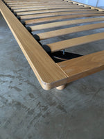 muji oak single wooden bed