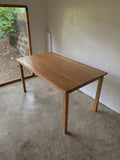 muji solid oak table