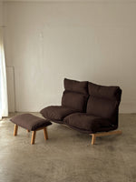 Muji 2 Seater High Back Reclining Chair w/ Ottoman