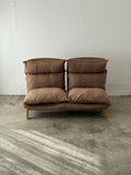 Muji 2 Seater High back Reclining Chair (Light Brown)