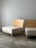 Mirumu Low Sofa Set of 2 (Ivory)