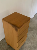 muji oak 4 layer chest drawer (slim)