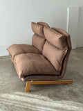 Muji 2 Seater High back Reclining Chair (Light Brown)