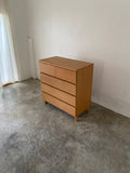 muji oak 4 layer chest drawer