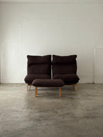 Muji 2 Seater High Back Reclining Chair w/ Ottoman