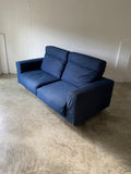 Muji 2.5 Seater High Back Feather Pocket Coil Sofa (Denim)