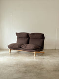 Muji 2 Seater High back Reclining Chair (Dark Brown)