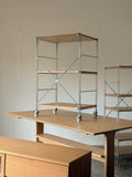 Muji 3- Tier Stainless Unit Shelf Set w/ Wheels