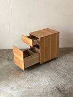 muji wooden desk cabinet