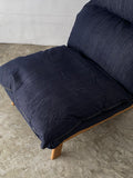 Muji High Back Reclining Chair (Denim)