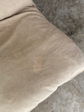 muji single high back reclining sofa (beige)