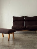 Muji 2 Seater High Back Reclining Chair w/ Ottoman