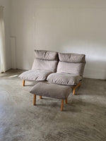 Muji 2 Seater High Back Reclining Chair w/ Ottoman