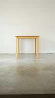 muji 4 seater solid oak dining table